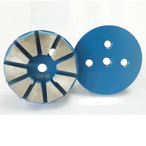 10 Segments Concrete Grinding Disc with Three 9mm Holes Diamond Grinding Pucks Tool for Concrete Floor Grinder