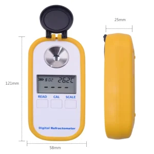 100% Digital Brix Refractive Index Refractometer 0 50% Brix for Sugar in Wine Concentration of La Noodle