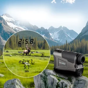 1000ALP Adjustable Red Illuminated LCD Clear View in Dark Condition Camouflage Hunt Range Finder