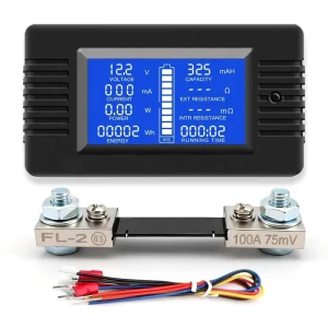 100A 12V LCD Display Digital Current Voltage Solar Power Battery Testers Monitor Meter