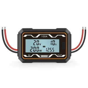 100A 150A 200A High Precision DC Power Meter Power Analyzer Voltage Current Power Meter Battery Voltage Amp Meter