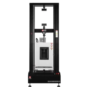 100KN Thick Steel BS ASTM Standards Lab Equipment Universal Tensile Strength Machine High Low Temperature Chamber Class 1