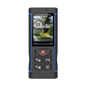 100m Rechargeable Industrial Laser Rangefinder with Camera Green Laser Distance Meter and Color Screen for Outdoor Use