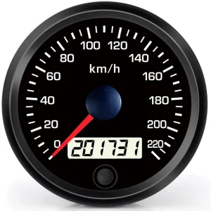 100mm 220kmh Auto Programmable 10V-30V Speedometer