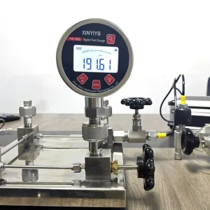 100mm Digital Pressure Gauge 300 Bar Measuring Instrument Handheld Stainless Steel Gas Pressure Gauge with Bottom Mounting