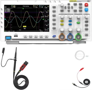 1014D Real Time Sample Rate 100MHz 2Channels 100MSa/s USB Host Device Connectivity 7 Inch Digital Oscilloscope 8-Bit