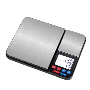 10KG 1KG Digital Food Weighing Scales Nutrition Facts Gram Accuracy Scale Double Balance Manual Weighing Kitchen Scales