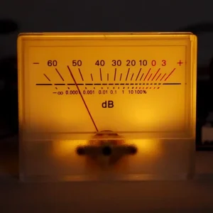 10MV Mini Amp LED Vu Meter Board 500UA Panel Power Voltage Meter with Miniature Instrument for DC Current Measurement