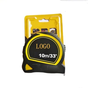 10m Heavy Duty Steel Measuring Tape With Hang Card Packaging for Engineering Woodworking Measurement