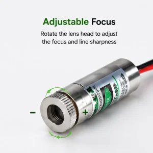 10mW Calibrated Cross Scale Laser Module Red Green Light Glass Lens Adjustable Diode for Optical Instruments Positioning