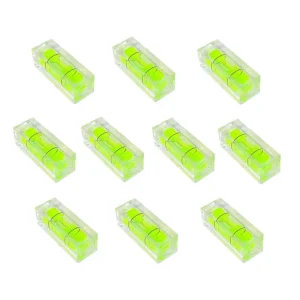 10x10x29mm Mini Square Bubble Level Small Bubble Spirit Levels Non-Magnetic Precision Measuring Layout Tools
