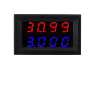 110V DC Digital Mini Voltmeter 100A Current Meter Dual LED Display IP53 Rated 2 Year Warranty for 0.28 Single Phase Applications