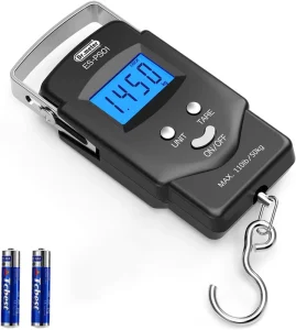 110lb 50kg Backlit LCD Display Digital Fish Scale Fish Weighing Scales