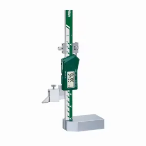1154-150WL Digital Height Gage Measuring Range 0-150mm/6″ LCD Display Stainless Steel 1-Year Warranty