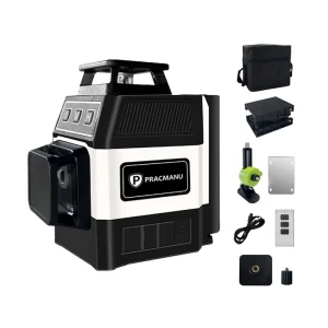 12 Line Self Leveling Laser Level High Precision Green Beam Thin Line Wall and Floor Laser Level with Accessories