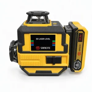 12 Lines Green Laser Level Wall-Mounted Laser Level with Rechargeable Lithium Battery for Construction Engineering Use