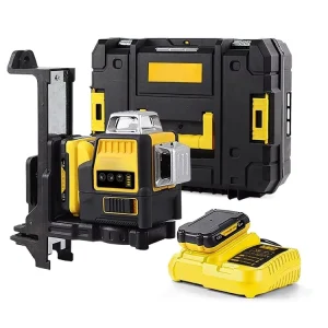 12-line Laser Level Green Light Outdoor 3-sided 360-degree Vertical 12V Lithium Battery