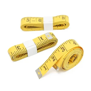 120 Inches 300cm Soft Tape Measure Pocket Measuring Tape for Sewing Tailor Cloth Body Measurement Yellow Black White