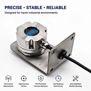 122GHz Radar Level Gauge Non Contact Level Meter High Frequency FMCW Sensor Corrosion Resistant for Industrial Use