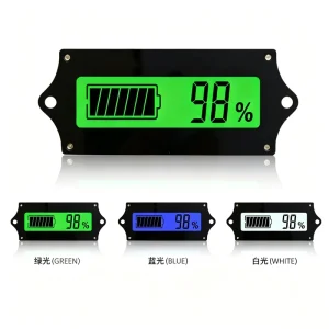 12V 24V 36V 48V 60V LCD Display Voltmeter Power Lead Acid Lithium Battery Capacity Tester Battery Level Indicator GY-6