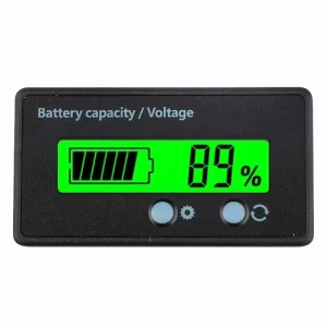 12V 24V 36V 48V 72V Battery Screen Lithium Battery Electric Quantity Voltage Digital Display Meter Percentage Coulometer