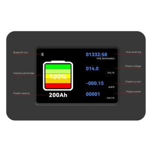 12V 24V 48V Smart Battery Monitor with Display Meter Power Factor Controllers Battery Testers