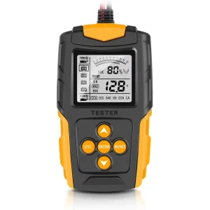 12V 24V Automotive Digital Battery Tester CCA Analyzer for Car Truck Motorcycle with High Capacity Battery Testing