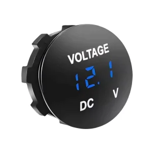 12V 24V LED Digital Display Waterproof Voltmeter Car Motorcycle Battery Voltage Tester for DC Current for Boats Voltage Meters