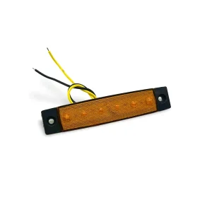 12V 6Led 24V Truck Trailer Side Marker Indicators Light Car Signal Brake Rear Tail Strip Light