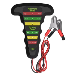 12V Car Battery Tester Digital Alternator Tester 6 LED Lights Display Automotive Diagnostic Tool Auto Charging Starting Analyzer