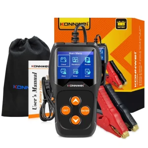 12V Digital Car Battery Tester Voltmeter and Charging System Analyzer with 2.4 Inch LCD Display 100-2000 CCA Alternator Tester
