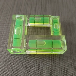 15*15*40mm Square Spirit Level Bubble with +/-10MM Accuracy Indoor Manual Leveling Line Lasers
