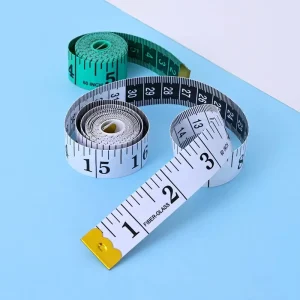 150cm/60″ Soft Plastic Rolling Tape Measure with Fiberglass Blade for Sewing & Tailoring Centimeter/Meter Body Measuring Ruler
