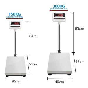 150kg 300kg Led Displsy Electronic Weighing Scale Industrial Waterproof Digital Bench Scale