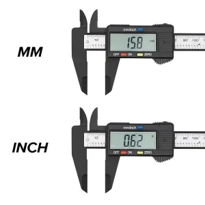 150mm 100mm Electronic Digital Carbon Fiber Dial Measuring Tool Ruler