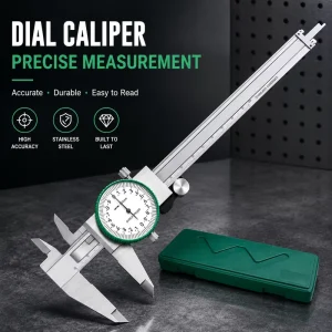 150mm 200mm 300mm 6inch 8inch 12inch Precision Dial Caliper Dial Vernier Caliper Measuring Tool 0-300mm
