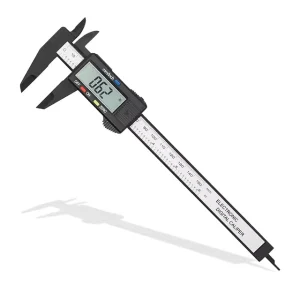 150mm LCD Digital Electronic Carbon Fiber Vernier Caliper 6 Inch Gauge Micrometer Measuring Tool