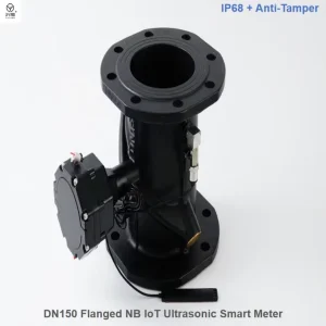 150mm NB IoT Lorawan Ultrasonic Smart Water Meter Large Caliber Wireless Remote Reading Digital Bulk Flow Meters