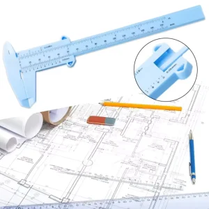 150mm Plastic Vernier Caliper Eyebrow Tattoo Measurement Tool with Custom LOGO Permanent Makeup Accessories