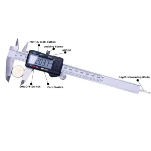 150mm Stainless Steel Rule Gauge Micrometer 6 Inch LCD Measuring Ruler Tool Electronic 6inch Digital Caliper