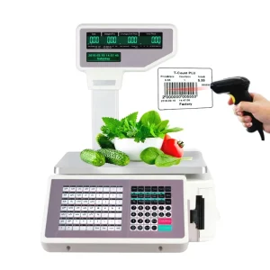 15kg 30kg Electronic Barcode Printing Label Scale for Supermarket