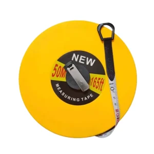 15m 20m 30m 50m Customized Logo Fiber Ruler Yellow Case Double Sided Blades