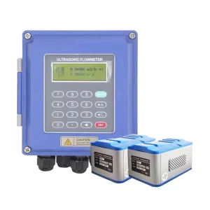 15mm 1500 mm Pipe Portable Ultrasound Flow Meters Sensor Water Wall Mounted External Ultrasonic Flow Meter