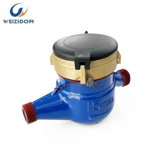 15mm to 40mm 1/2″ to 1 1/2″ Cast Iron Body IP68 OEM Multi-Jet Water Meter Threaded Connection