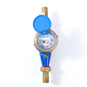 15mm20mm Multi Jet Horizontal Water Meter MAP10 Pressure Rated Mechanical Copper Stainless Steel+Plastic Material IP68