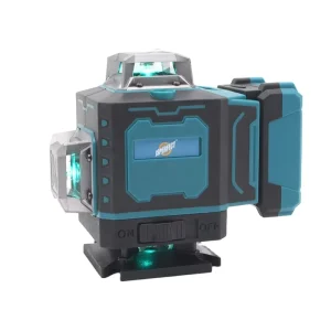 16 4D Level Laser with 1m Tripod Green Light Beam Industrial DIY Grade Touchscreen Powered by Lithium Battery