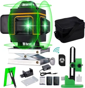 16-Line Green Beam 4D 360-Degree Self-Leveling Laser Level Meter Factory Supply for DIY Grades
