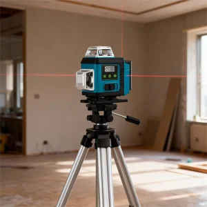 16 Line Industrial Precision DIY Green 4D 360 Degree Rotary Laser Level IP54 0-25m Range Lithium Battery Power Supply 5 Hours
