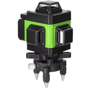 16-Line Industrial Self-Leveling 3D Automatic Rotating Building Laser Leveller 360 Degree Green Beam Cross 1.5mm Precision DIY
