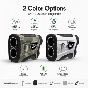 1700Y Speed Mode Hunting Laser Rangefinder 6.5X Magnification 0.5m Precision